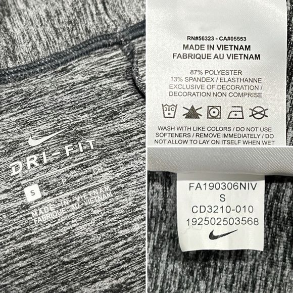 Nike Yoga Jacket Small Grey Womens Open Cardigan Drape Shawl DriFIT Loungewear - Picture 4 of 11